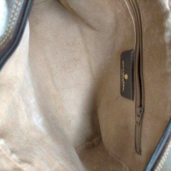 Vintage Gucci Clutch Sherry Line Brown PVC Crossbody Bag mon621-101625 - Picture 10 of 16
